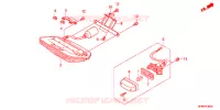 ACHTERLICHT/KENTEKEN LICHT voor Honda CB 400 SUPER BOL D\'OR ABS RED 2018