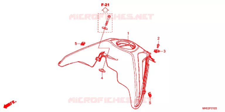 BOVENSTE BESCHUTTING Honda MOTO 450 CRF 2018  CRF450LK