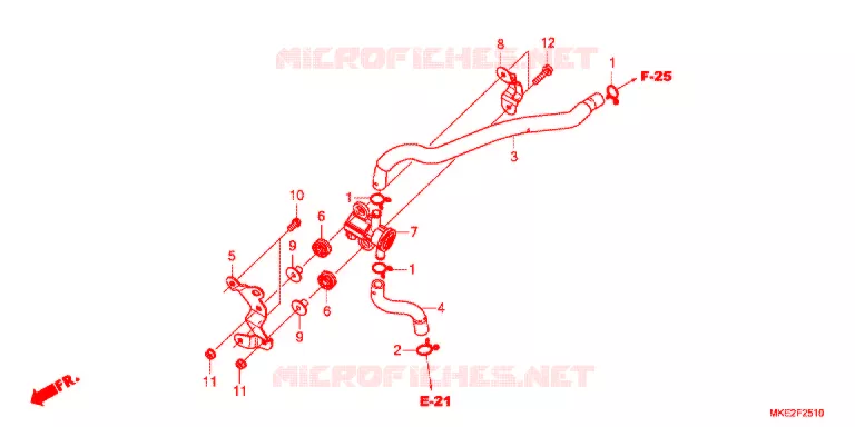 LUCHTINLAAT KANAAL/SOLENOIDE KLEP Honda MOTO 450 CRF 2019  CRF450LK