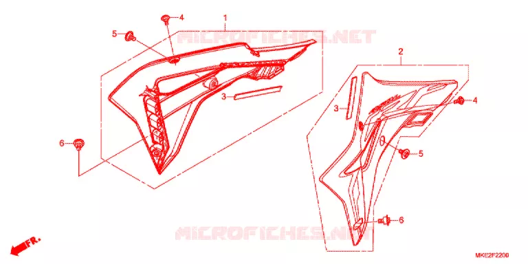 RADIATOR VERSTIJVING Honda MOTO 450 CRF 2018  CRF450LK