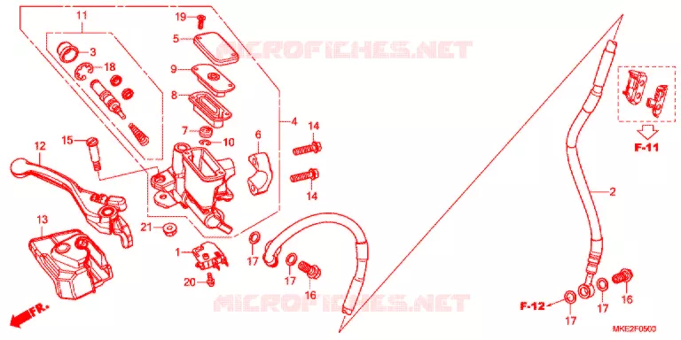 REMPOMP VOOR Honda MOTO 450 CRF 2019  CRF450LK