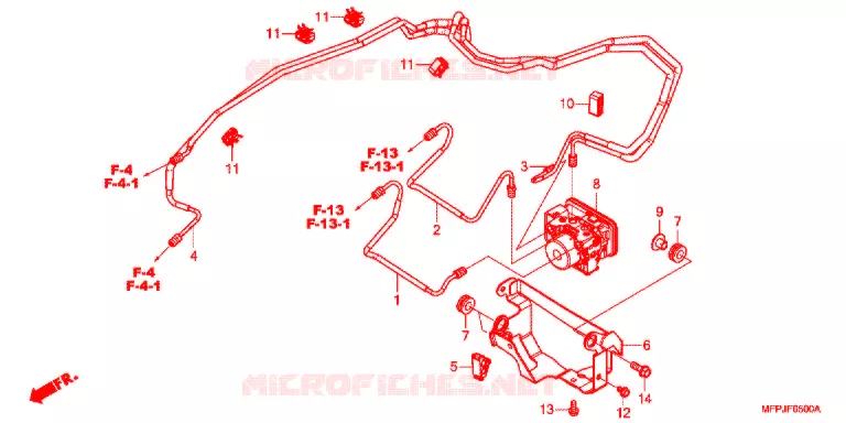 VOORREM HOOFDCILINDER/ABS MODULATOR Honda MOTO 1300 CB 2019  CB1300SADJ