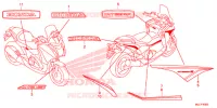 EMBLEEM/STREEP voor Honda NC 750 INTEGRA 2015