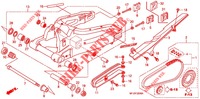 ZWAAI ARM/KETTINGKAST voor Honda CBR 600 RR 2007