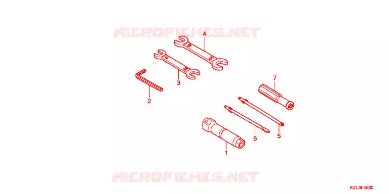 GEREEDSCHAP/ACCUVAK Honda SCOOTER 110 VISION 2014  NSC110WHE