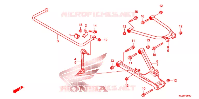 ACHTER ARM  Honda ATV 700 PIONEER 2019  SXS700M2DK