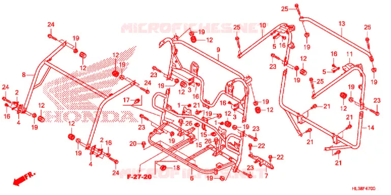 ROL STANG  Honda ATV 700 PIONEER 2019  SXS700M2DK