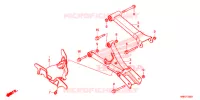 ACHTER ARM  voor Honda FOURTRAX 500 FOREMAN RUBICON 4X4 AT DCT EPS 2019