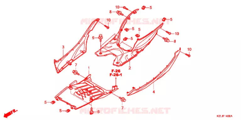 VLOER OPSTAP  Honda SCOOTER 110 SPACY 2013  NSC110SC