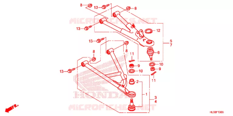 VOOR ARM  Honda ATV 700 PIONEER 2017  SXS700M4H