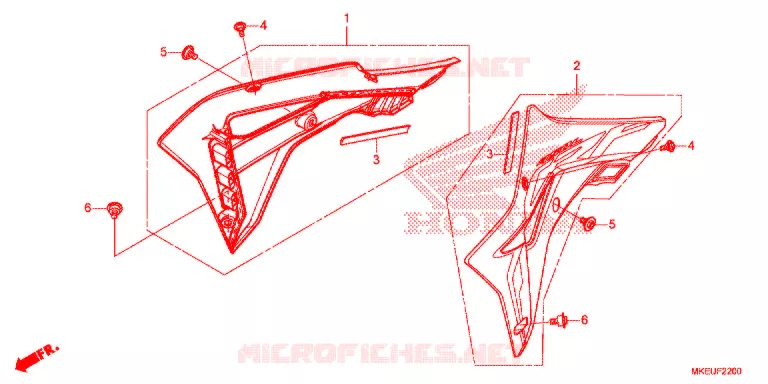 RADIATOR VERSTIJVING Honda MOTO 450 CRF 2019  CRF450LK