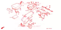 ACHTER STROOMLIJNKAP  voor Honda NS 50 F TYPE II 1989