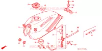BRANDSTOF TANK  voor Honda NS 50 F TYPE II 1989