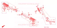 VOETSTEUN   STAND voor Honda NS 50 F TYPE II 1989