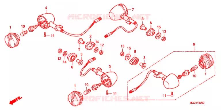 KNIPPERLICHT Honda MOTO 1100 CB 2012  CB1100C