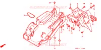 ACHTER STROOMLIJNKAP Frame 600 honda-motorfietsen HORNET 1999 F_24