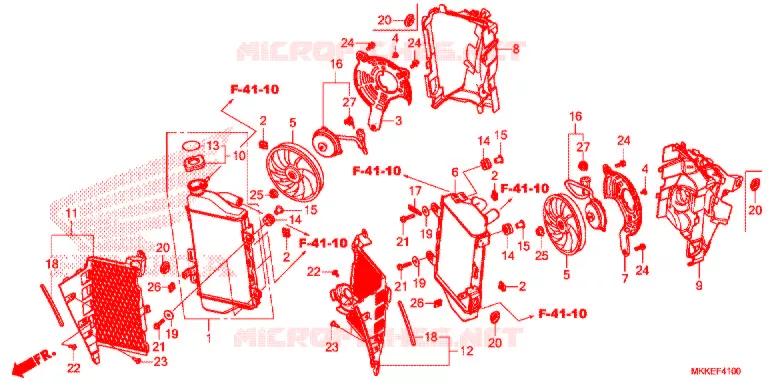 RADIATOR Honda MOTO 1000 AFRICA-TWIN 2019  CRF1000AK