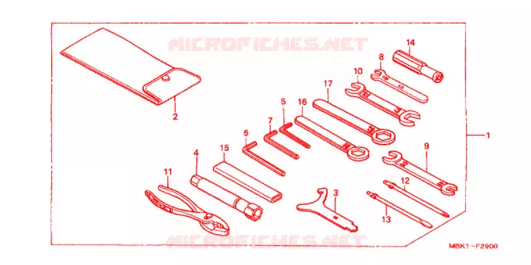 GEREEDSCHAP/ACCUVAK Honda MOTO 400 SHADOW 1999  NV400C2X