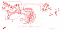ACHTER WIEL (2) voor Honda FUSION 250 SPECIAL EDITION Without speed warning light 1995