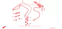 HOGE BEVESTIGING REMLICHT voor Honda FUSION 250 SPECIAL EDITION Without speed warning light 1995