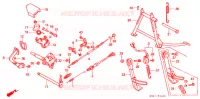 STANDAARD/REMPEDAAL voor Honda FUSION 250 SPECIAL EDITION Without speed warning light 1995