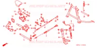 STANDAARD/REMPEDAAL voor Honda FUSION 250 X Color order plan 2003