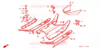 VLOERPANEEL/OPSTAPPEDAAL voor Honda FUSION 250 X Color order plan 2003