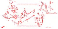 STANDAARD/REMPEDAAL voor Honda FUSION 250 X Color order plan 2003