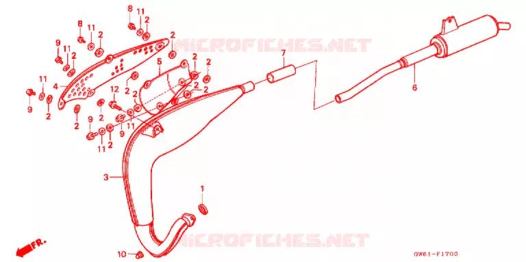 UITLAATDEMPER(2) Honda MOTO 80 CRM 1988  CRM80J