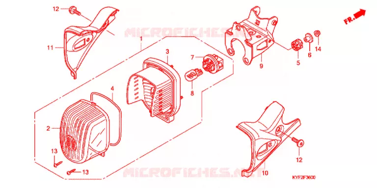 ACHTERLICHT/KENTEKEN LICHT Honda MOTO 110 CUB 2011  C110BN9