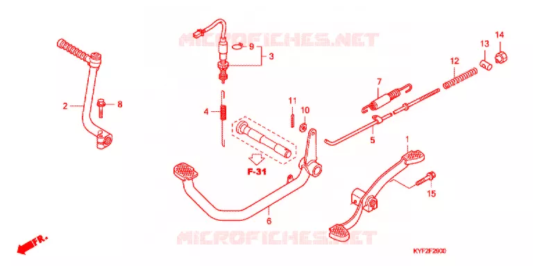PEDAAL/KICKSTARTER ARM Honda MOTO 110 CUB 2011  C110BN9