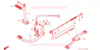 PEDAAL/KICKSTARTER ARM voor Honda SUPER CUB 70 DELUXE 1992