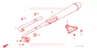 UITLAATDEMPER(2) voor Honda SUPER CUB 70 DELUXE 1992