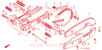 ZWAAI ARM/KETTINGKAST voor Honda SUPER CUB 70 DELUXE 1992