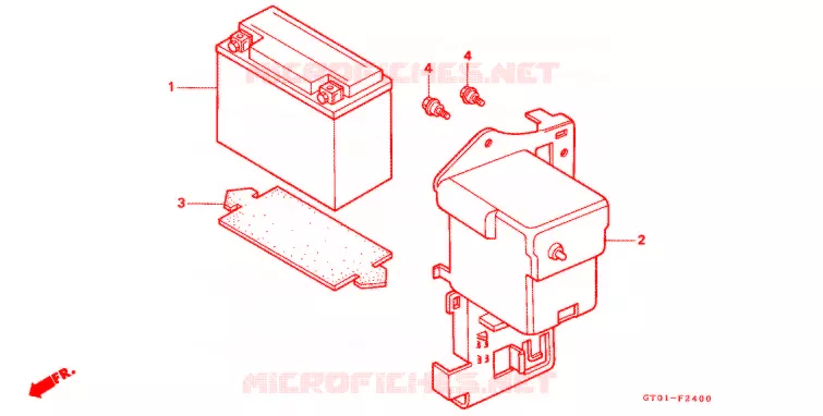GEREEDSCHAP/ACCUVAK Honda MOTO 70 CUB 1994  C70DP