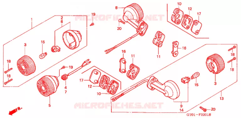 KNIPPERLICHT (2) (C70/C90P/S/V-D) Honda MOTO 70 CUB 1994  C70DP