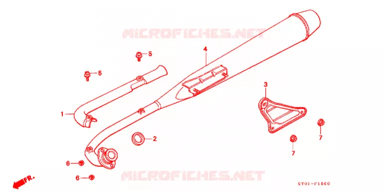 UITLAATDEMPER(2) Honda MOTO 70 CUB 1994  C70DP