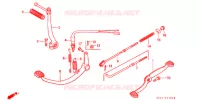 PEDAAL/KICKSTARTER ARM voor Honda SUPER CUB 70 DELUXE 1997
