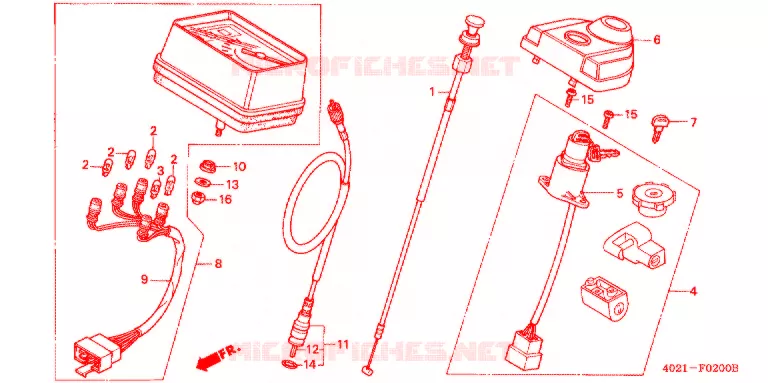 TELLERSET COMPLEET Honda MOTO 125 CD 1993  CD125TP
