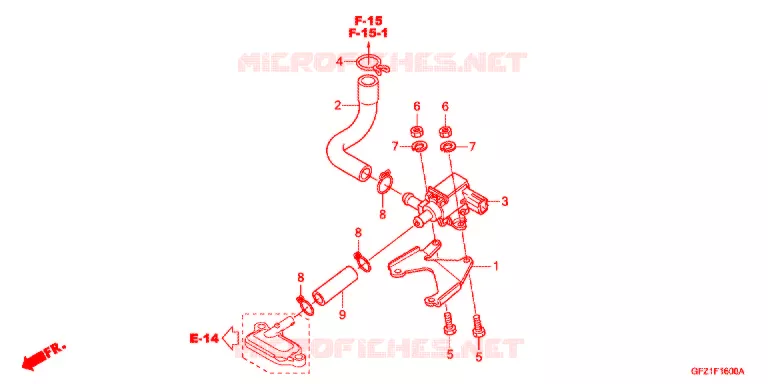 LUCHTINLAAT KANAAL/SOLENOIDE KLEP Honda SCOOTER 50 GYRO 2009  TC508