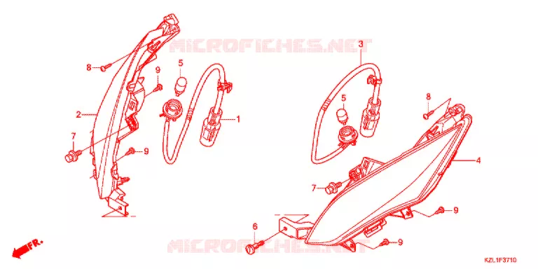 VOOR KNIPPERLICHT Honda SCOOTER 110 DIO 2012  NSC110WHB