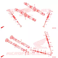 NOKKENAS/KLEP voor Honda CB 1100 EX RED 2019