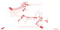 PEDAAL/OPSTAP voor Honda CB 1100 EX RED 2019