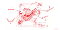 EMBLEEM/STREEP voor Honda X ADV 750 2019