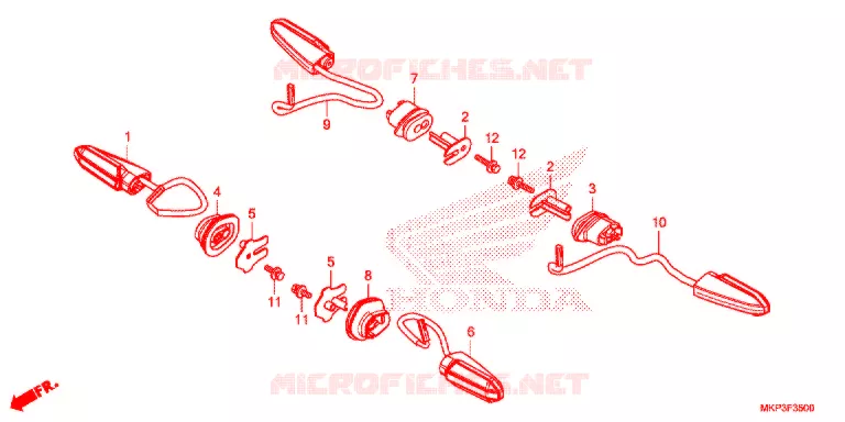 KNIPPERLICHT Honda MOTO 500 CBR 2020  CBR500RK