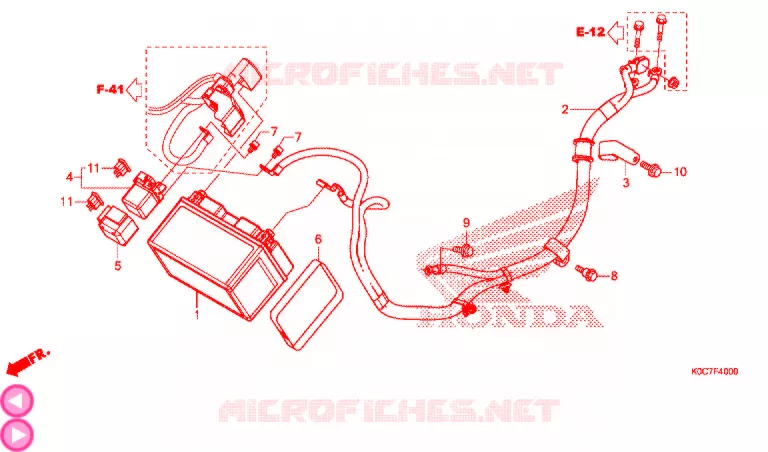 GEREEDSCHAP/ACCUVAK Honda SCOOTER 250 FORZA 2019  NSS250AK