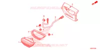 ACHTERLICHT/KENTEKEN LICHT voor Honda TRX 250 FOURTRAX RECON Standard 2018