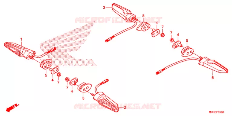 KNIPPERLICHT Honda MOTO 1000 AFRICA-TWIN 2019  CRF1000AL2K