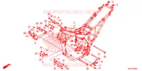 FRAME CHASSIS voor Honda AFRICA TWIN 1000 LOWER 2019