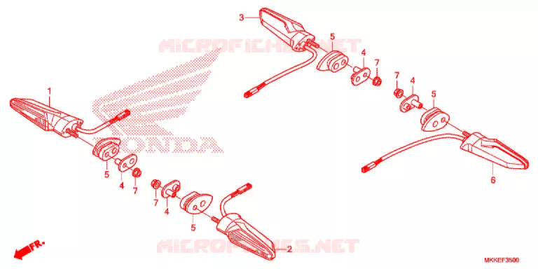 KNIPPERLICHT Honda MOTO 1000 AFRICA-TWIN 2019  CRF1000DLK